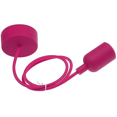 E27 Lampenaufhängung Silikon - Hot Pink