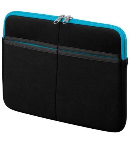 Textilgewebe-Tasche für 7" Tablet-PC, schwarz/blau