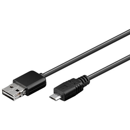 USB-A- Stecker > micro B- Stecker, 2m - Easy