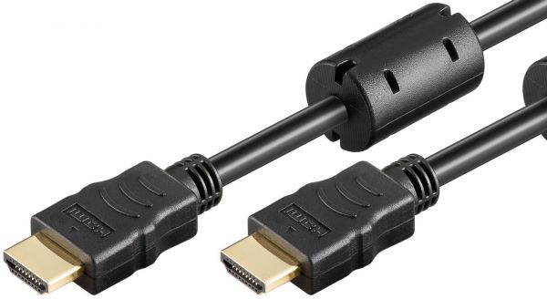 HDMI Kabel 1.5m, 2 Ferrit-Kerne, mit Ethernet