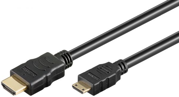 HDMI Kabel 2.0m, mit Ethernet, 1xMini