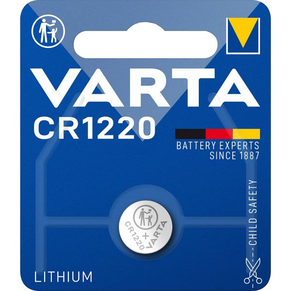 CR1220 (6220) CR1220, DL1220 Lithium-Knopfzelle, 3V Varta