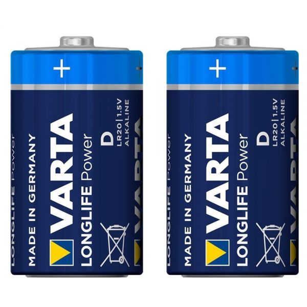 2 Stück Mono (D)-Batterien, Varta Longlife Power, 1.5V