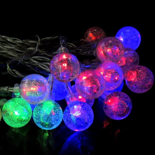 Lichterkette 30 LED Bälle 3,8m Multicolor