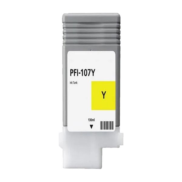 Tintenpatrone kompatibel zu PFI-107 Y, yellow