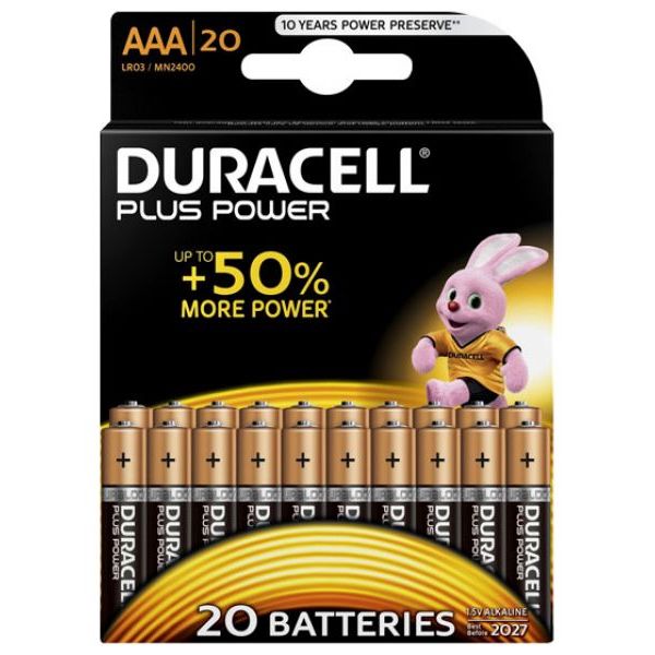 Duracell Plus Power AAA (Micro) Batterie 20 Stück