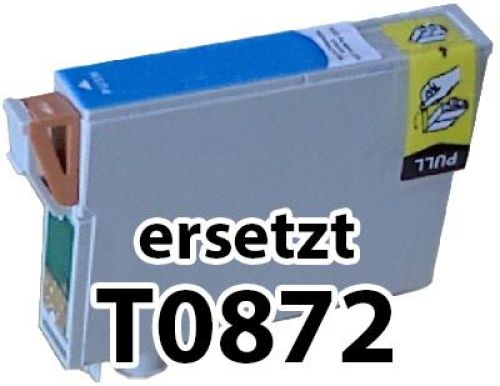 kompatible Druckerpatrone EKT0872 cyan (blau)