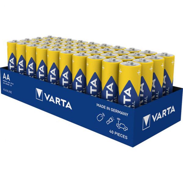 40 Stück Varta Industrial Plus LR6 AA Mignon Batterien