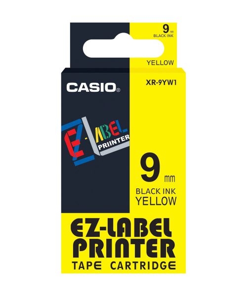 CASIO Schriftbandkassette XR-9YW1, 9 mm x 8 m