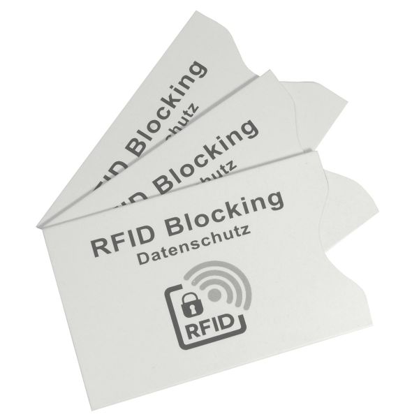 Schutzhüllen RFID für Kreditkarten, 3er Set