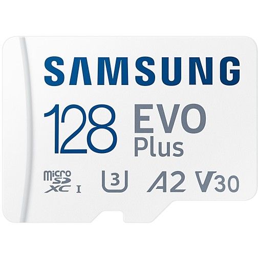 128 GB Samsung EVO Plus MicroSDXC Speicherkarte mit Adapter, 130MB/s