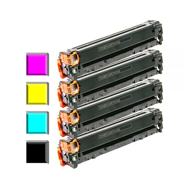 4 Alternativ-Toner für HP Kompatibel zu CE320, CE321, CE322, CE323
