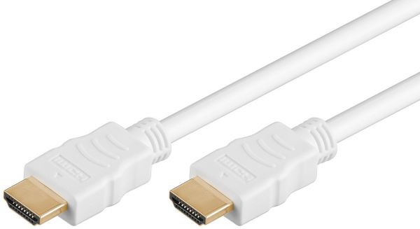 HDMI Kabel 2.0m, weiß mit Ethernet