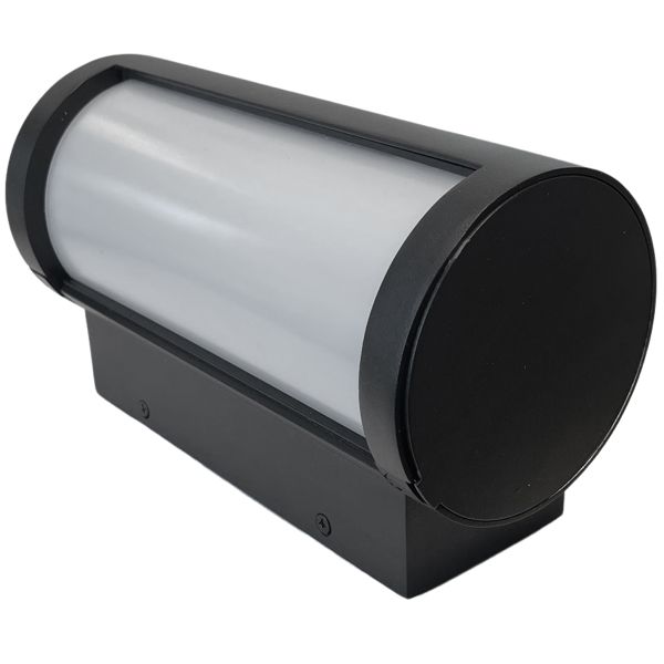 Außen-Wandleuchte CE-L003 rund, LED iP65 schwarz