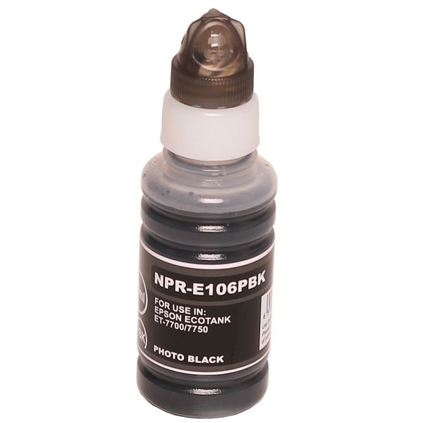 Nachfüll-Tinte Photo Black schwarz 70ml alternativ zu Epson 106 / C13T00R140