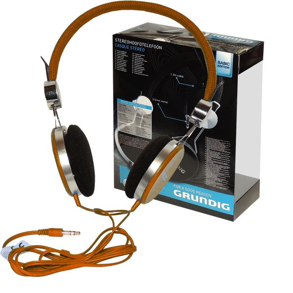 Grundig Stereo-Kopfhörer, Basic Edition, brown